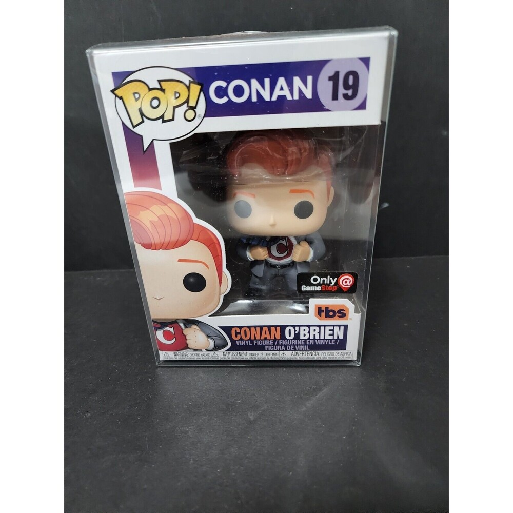 Conan O'Brien SUPER HERO Funko Pop #19 GameStop Exclusive #19 - Picture 2 of 9